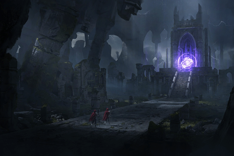 中世纪城堡遗迹建筑模型3D模型资产 (Blender) Medieval Fantasy Kitbash