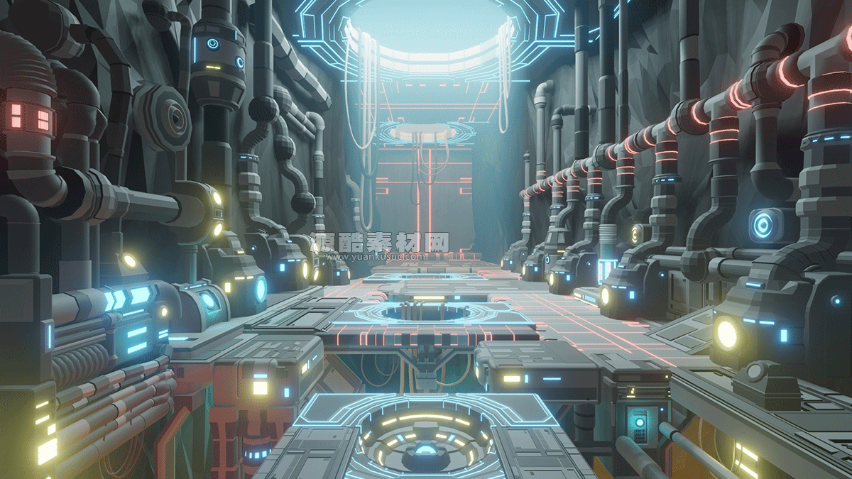 科幻基地场景资产建筑3D模型 (Blender) Scifi Station Vol.2