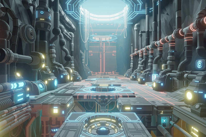 科幻基地场景资产建筑3D模型 (Blender) Scifi Station Vol.2