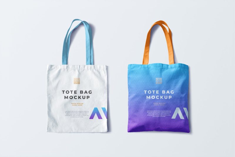 手提袋样机素材 (PSD) tote-bag-mockup