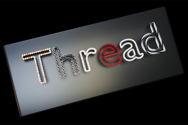 Blender预设-逼真线材绳索程生成器 Procedural Thread Simulator v1.0