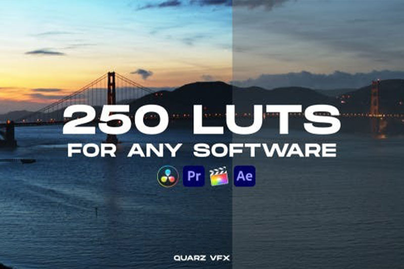LUTs预设-250组高级旅行街拍VLOG调色预设 250 LUT Color Presets