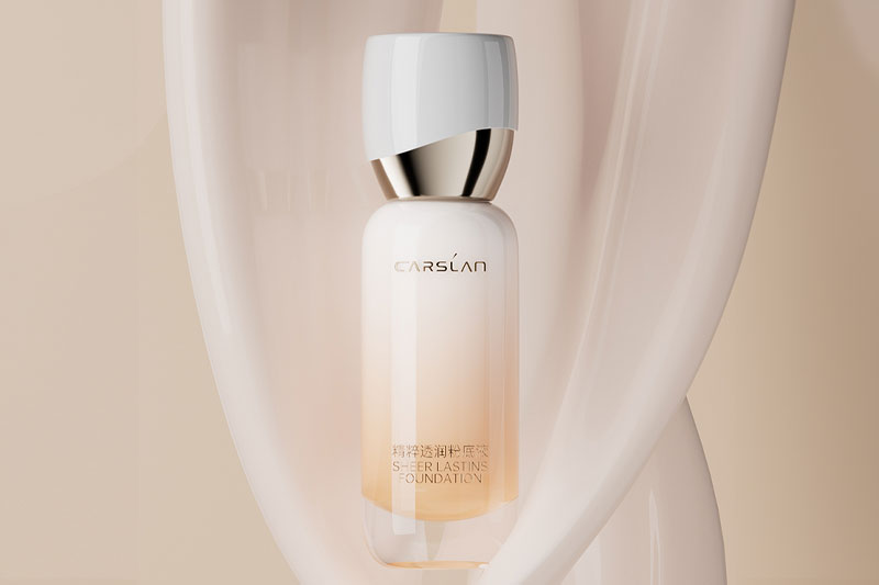 C4D工程-精粹透润粉底液产品场景渲染工程化妆品C4D模型