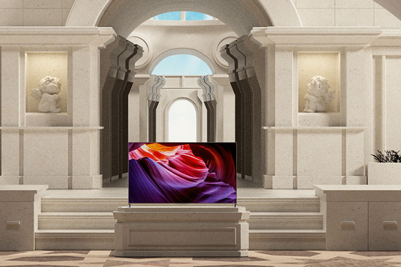 C4D工程-液晶电视场景渲染工程电视机C4D模型下载