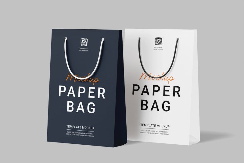 纸袋样机素材 (PSD) paper-bag-mockups