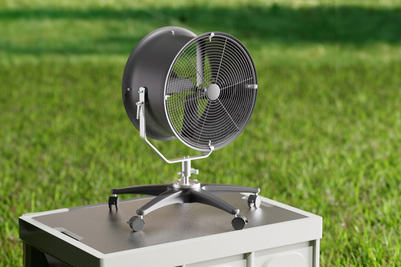 C4D工程-鼓风机电吹风户外场景渲染工程鼓风机C4D模型