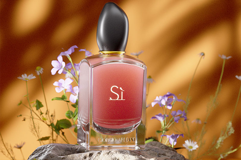 C4D工程-粉色香水场景渲染工程香水模型C4D模型