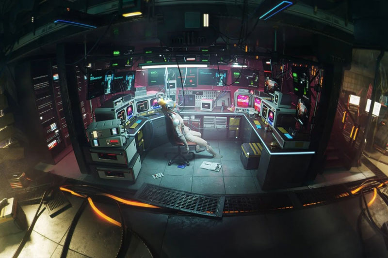 赛博朋克科幻室内地下场景建筑模型3D模型 KitBash3D CyberPunk Interiors