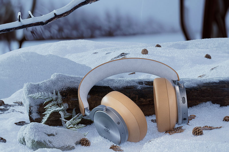 C4D工程-耳机雪地场景渲染工程头戴式耳机C4D模型