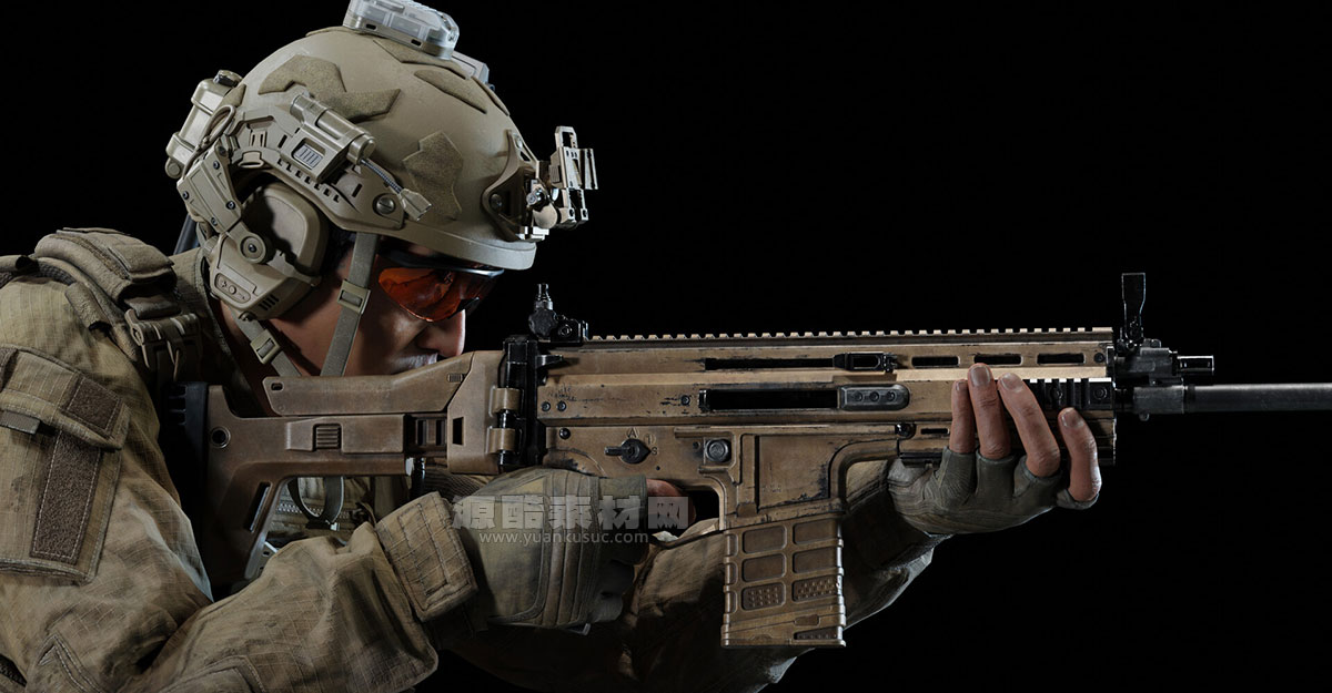 现代军事特种部队人物角色武器装备相关3D模型合集 BigMediumSmall-SPECIAL OPS（FBX/OBJ/UE格式）