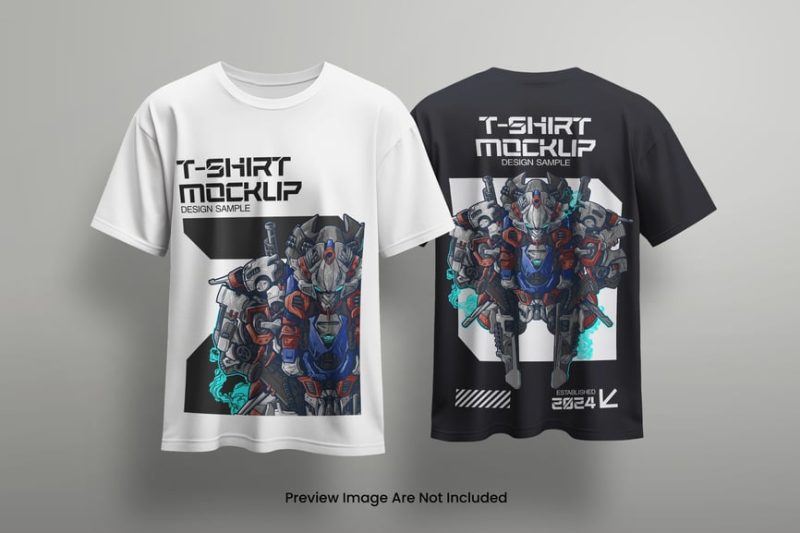 T 恤设计样机素材 (PSD) t-shirt-mockup