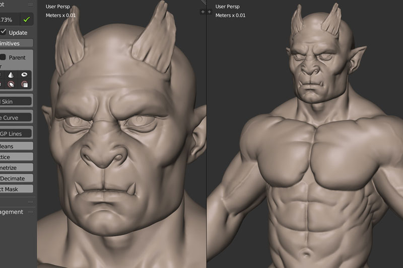 Blender插件-三维模型雕刻建模工具 SpeedSculpt v0.2.3 + 使用教程