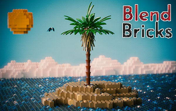 Blender三维乐高积木玩具模型资产预设 Blendbricks V2.2