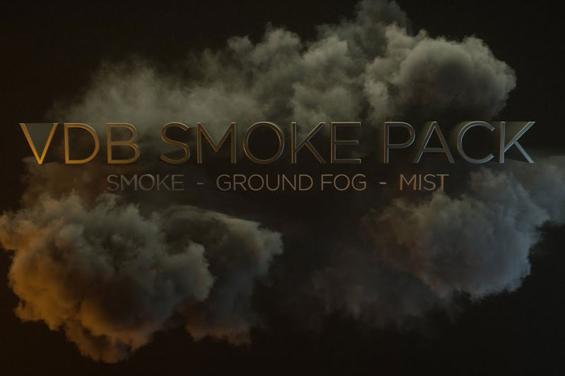 50个烟雾动画VDB资产 动态VDB烟雾VDB 50 Smoke – Fog – Ground Mist VDB Elements