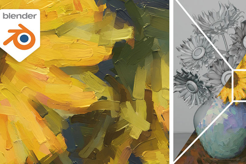 Blender预设-实时模型转油画绘制滤镜 Blender Live Paint Filter V2.1