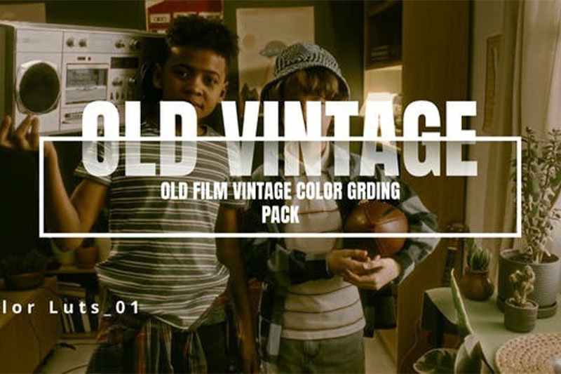 LUTs预设-30种经典复古怀旧风格电影调色滤镜 Old Film Vintage Luts Pack