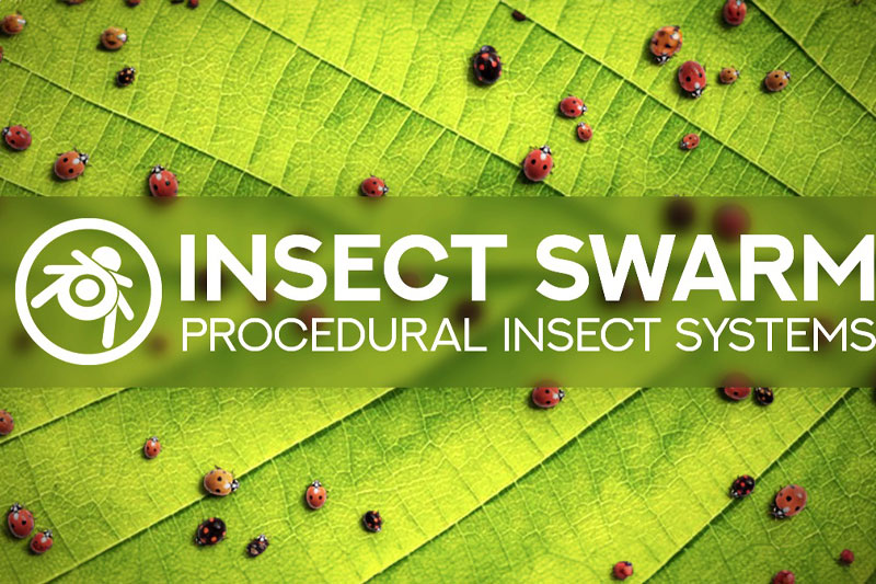 Blender预设-程序化昆虫分布动画资产预设 Insect Swarm – Procedural Insect Systems