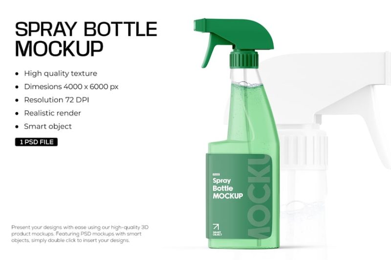 透明喷雾瓶样机素材 (PSD) clear-spray-bottle-mockup