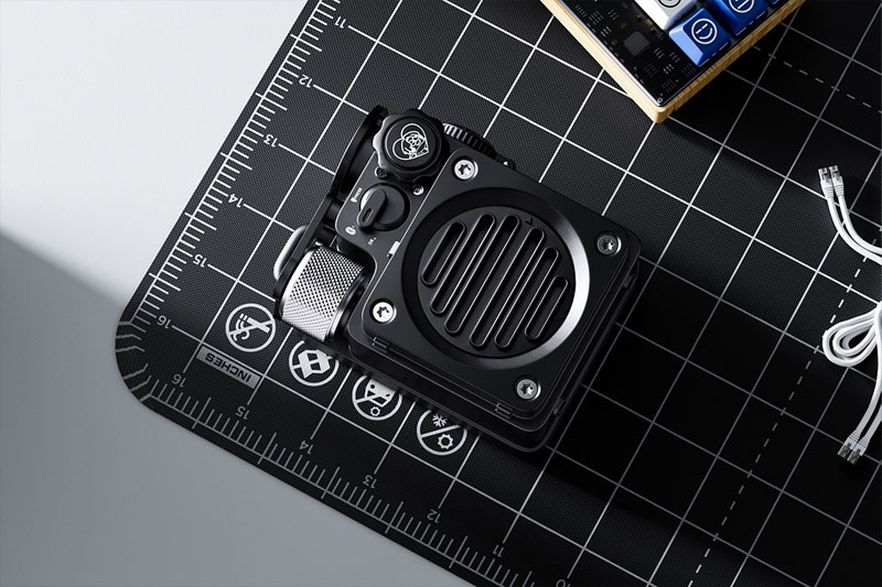 C4D工程-猫王音响场景渲染工程猫王音响模型C4D模型