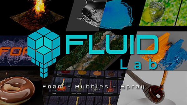 Blender插件-逼真模拟流体液体黏液特效插件 Fluidlab v1.1.0