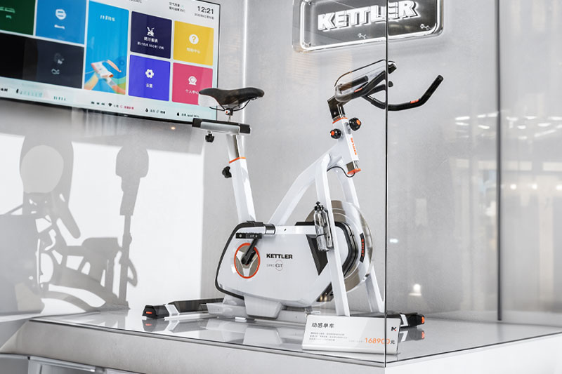 C4D工程-橱窗动感单车渲染工程动感单车模型C4D模型