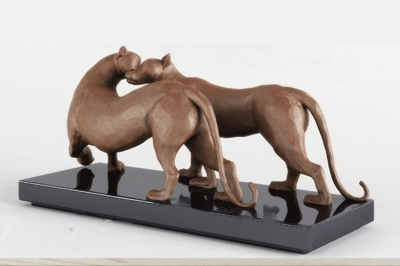 豹子摆件雕塑摆件模型3D模型 (C4D,FBX,Blend)