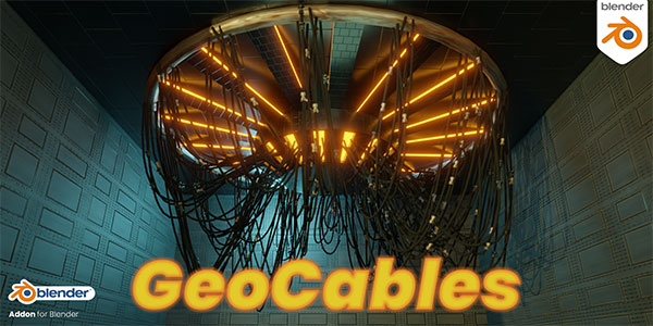 Blender插件-电缆电线生成器 Cables – Geocables v2.3.0