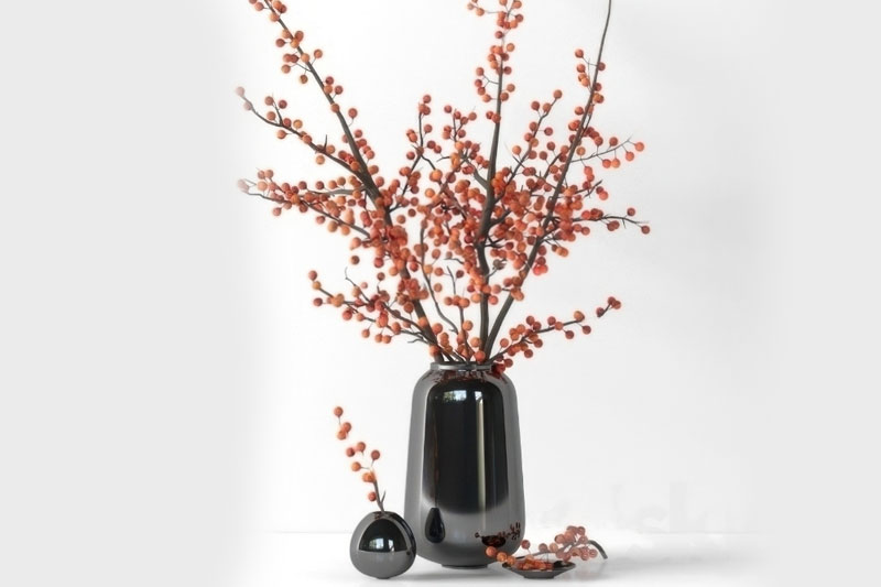 发财果模型花瓶模型3D模型 (C4D,FBX,Blend)