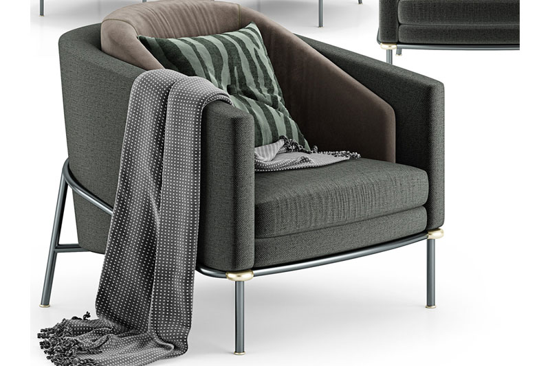 椅子模型沙发椅模型家具模型3D模型 (C4D,FBX,Blend)