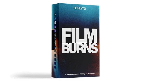 视频素材-复古柯达胶片灼烧边框视频素材 AcidBite – Film Burns