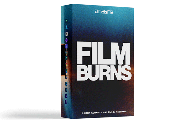 视频素材-复古柯达胶片灼烧边框视频素材 AcidBite – Film Burns