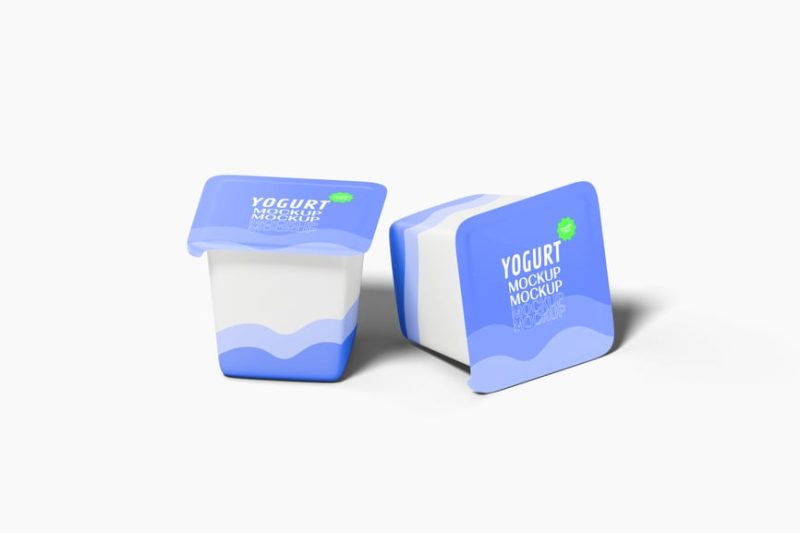 酸奶杯样机素材 (PSD) yogurt-cup-mockup