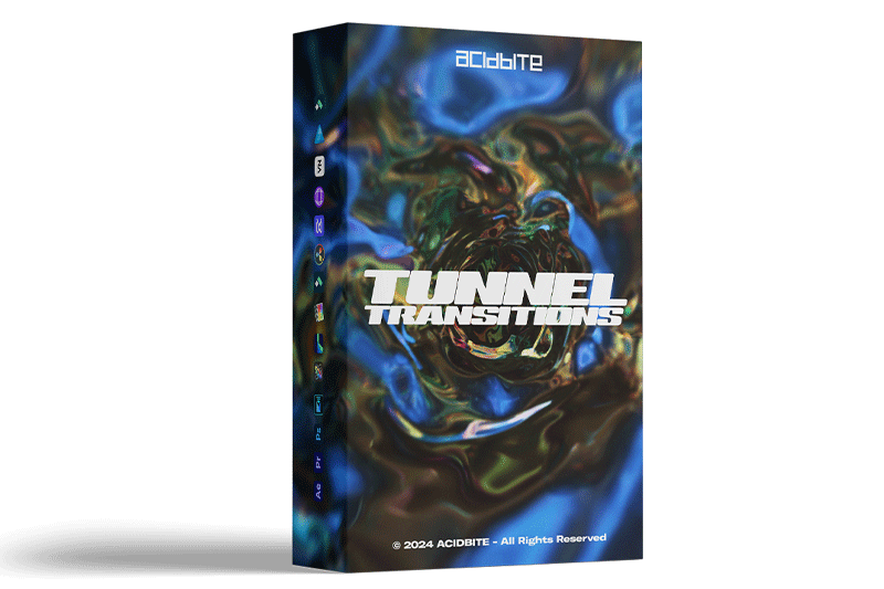 视频素材-24个动感隧道穿梭视频转场素材 AcidBite – Tunnel Transitions