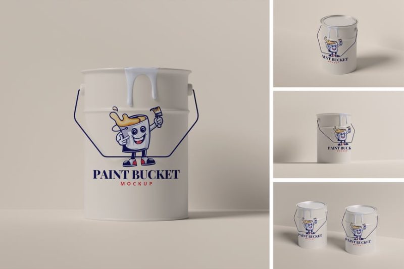 油漆桶样机素材 (PSD,PDF) paint-bucket-mockup