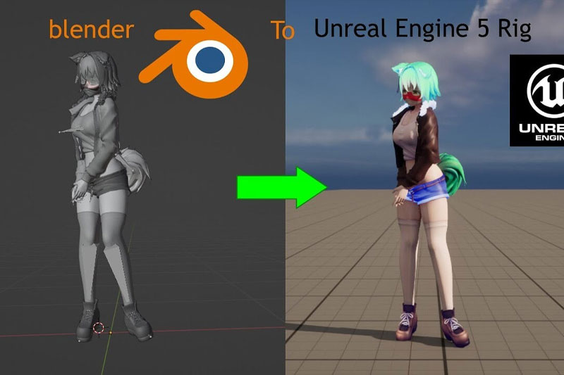 Blender插件-一键将角色动画无缝导入UE5工具 Magic Bone UE5 Rig Creator V3.0.9