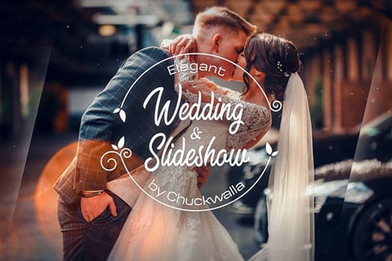 AE模板-浪漫优雅婚礼照片幻灯片动画模板 Elegant Wedding Slideshow