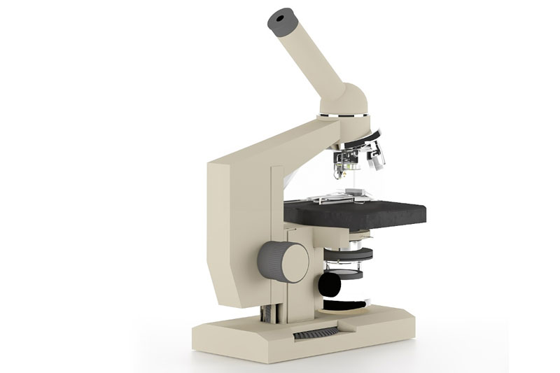 显微镜模型实验器材3D模型 (C4D,FBX,Blend)