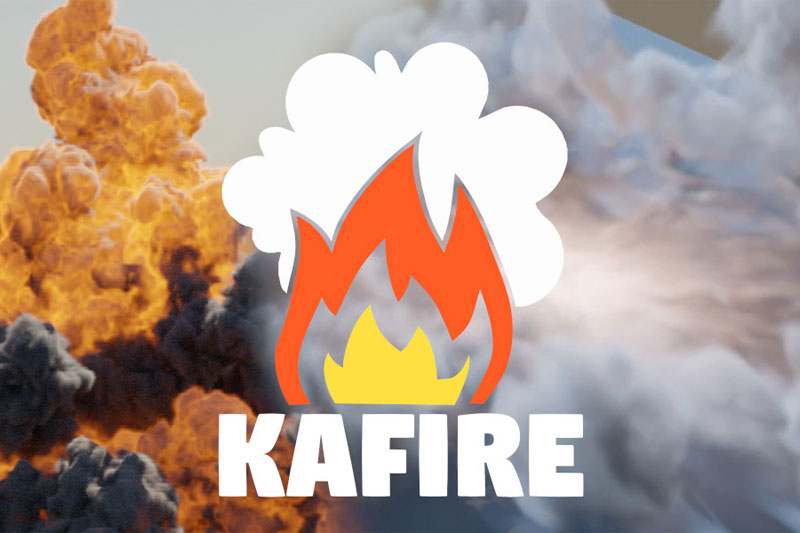 Blender插件-模拟火焰爆炸特效插件 KaFire v1.1.5