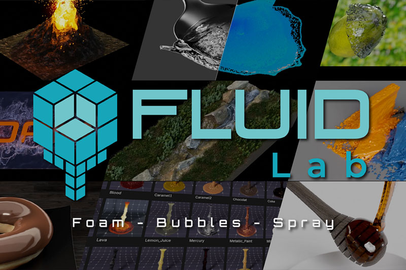 Blender插件-逼真模拟流体黏液特效插件 Fluidlab v1.2.0