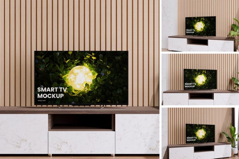 智能电视样机素材 (PSD,PDF) smart-tv-mockup