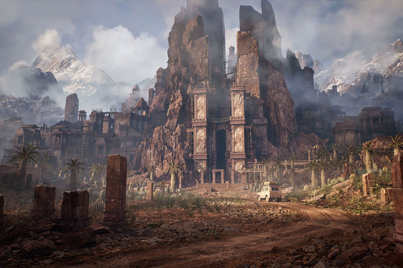 失落帝国探险神秘遗迹场景建筑元素模型3D模型 (Blend) Secrets Of The Luminara