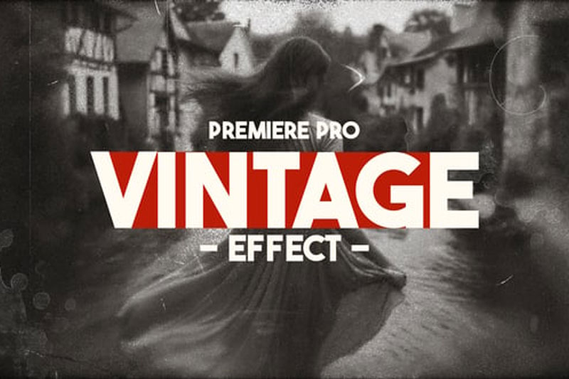 PR模板-复古电影效果视觉特效 Retro Film Effect