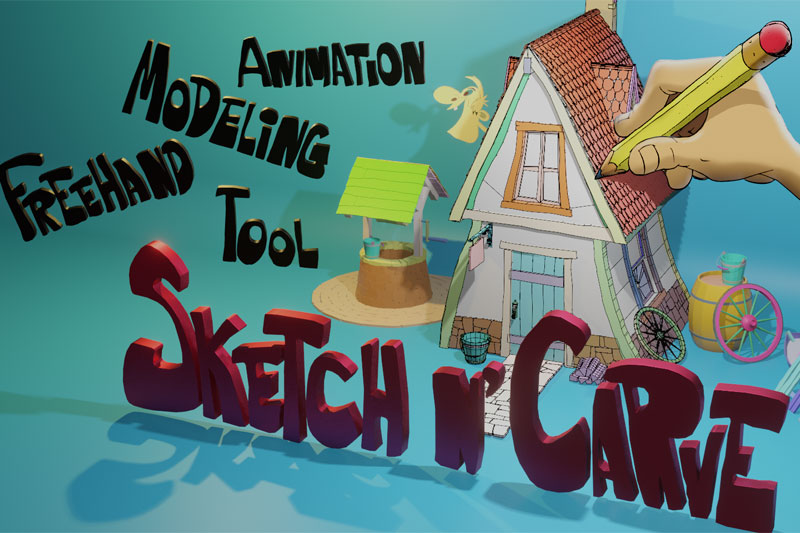 Blender手绘建模工具插件 Sketchn’carve v4.2.1 FULL
