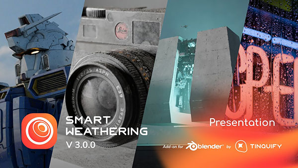 Blender插件-模型划痕污迹做旧效果 Smart Weathering v3.0.1