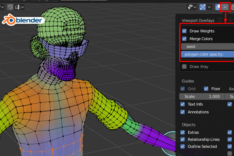 Blender插件-角色绑定权重绘制插件 Weight Paint Tools v2.2.0