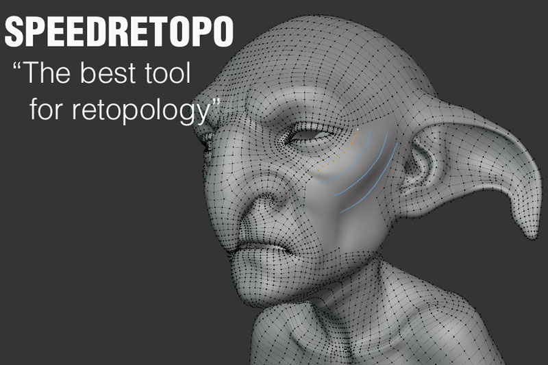 Blender快速重新拓扑插件 SpeedRetopo v0.3.1