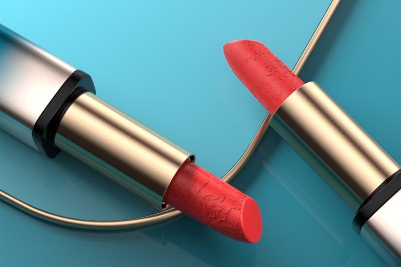 C4D花西子口红美妆渲染工程口红模型C4D模型