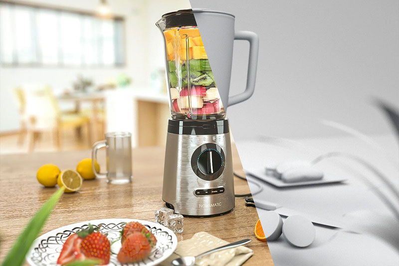 C4D榨汁机场景渲染工程榨汁机模型C4D模型