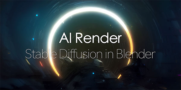 Blender插件-AI智能渲染器插件 Ai Render – Stable Diffusion In Blender V1.1.0