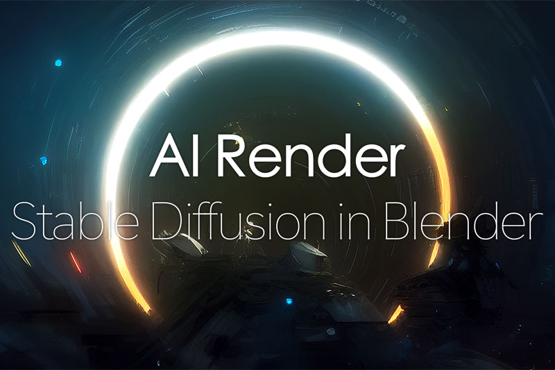 Blender插件-AI智能渲染器插件 Ai Render – Stable Diffusion In Blender V1.1.0